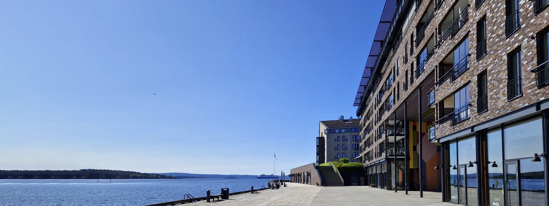 Lysaker brygge, like ved kontoret
